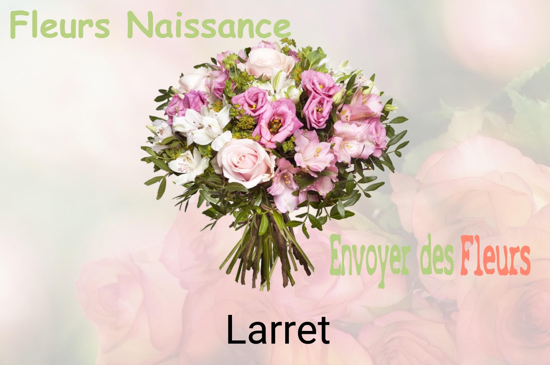 Bouquet de fleurs de naissance livré à Larret